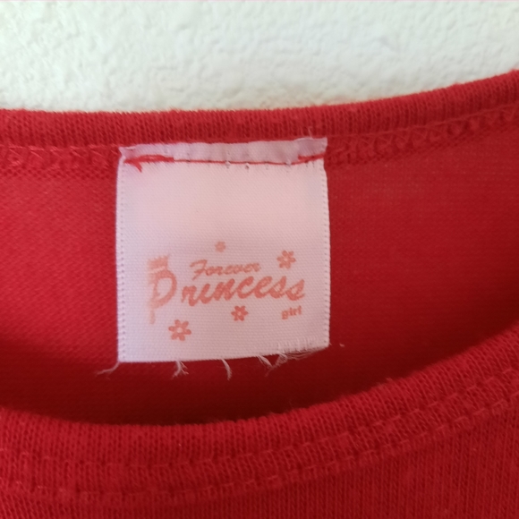 Girls Red Pocketed Tuck-in Shirt - Picture 5 of 7